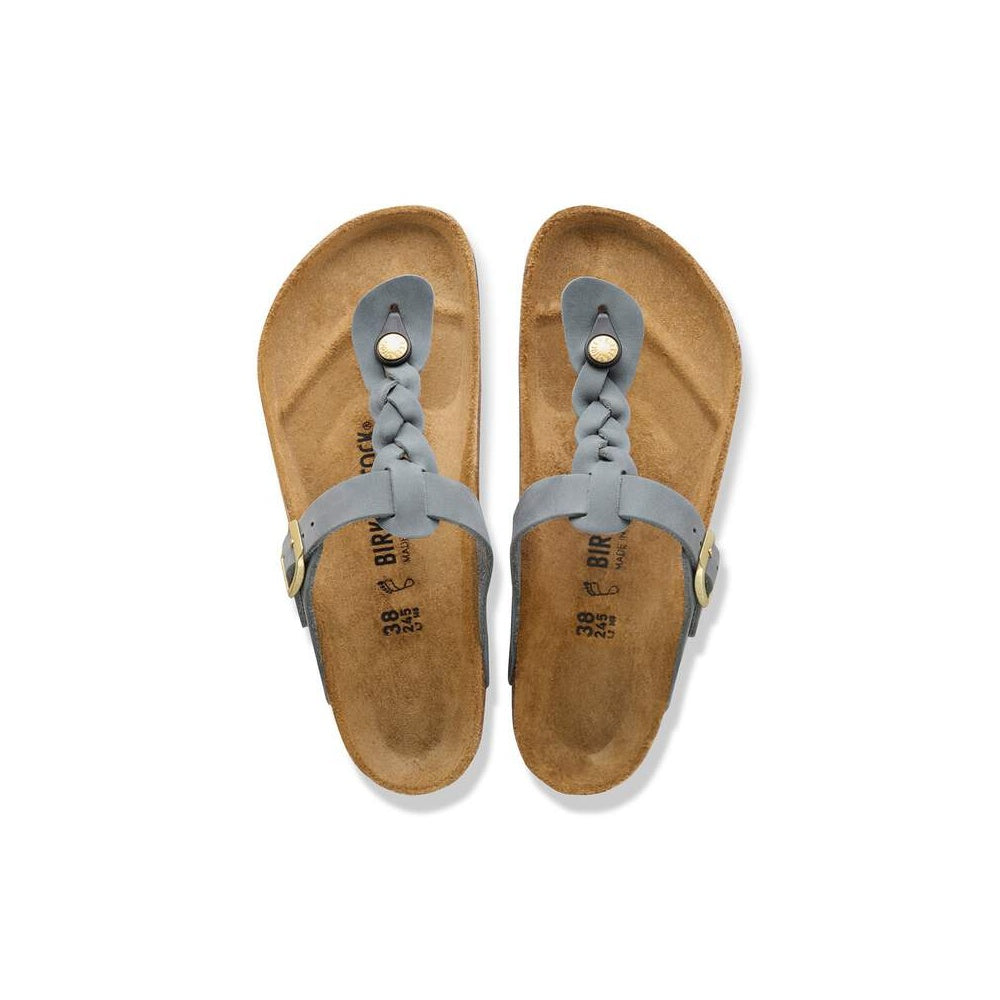 Birkenstock Women's Flip-Flops Gizeh Braided Basalt Gray 1031751
