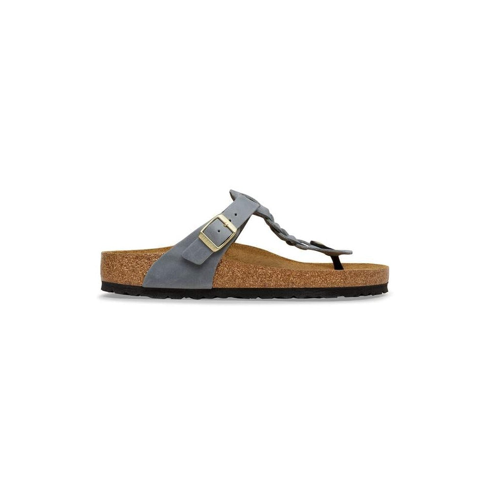 Birkenstock Women's Flip-Flops Gizeh Braided Basalt Gray 1031751