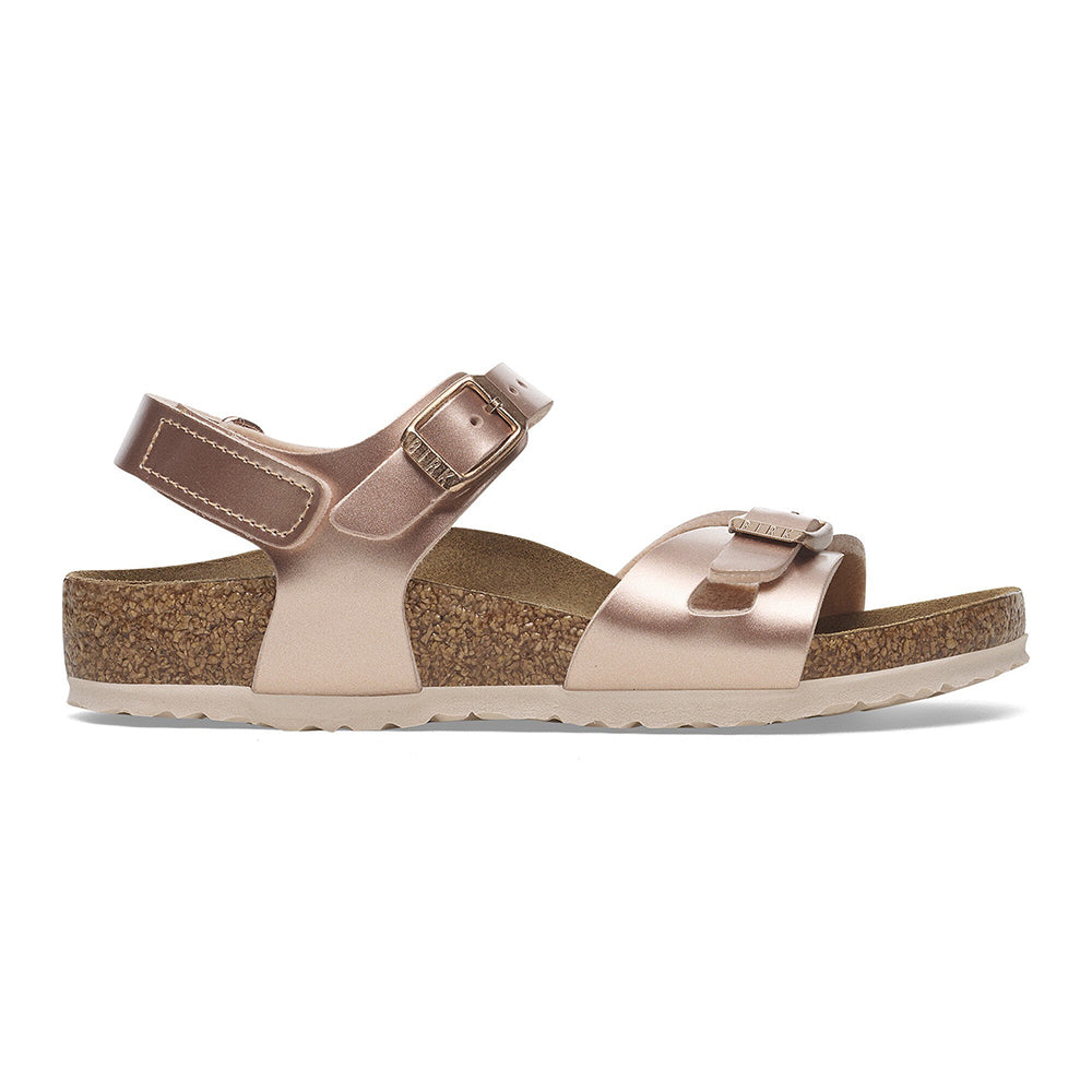'- ["Birkenstock","Kids","PE25","Sandali","Scarpe","Ultima Taglia"] - Birkenstock Rio Kids Electric Metallic Copper - Lupis SRL