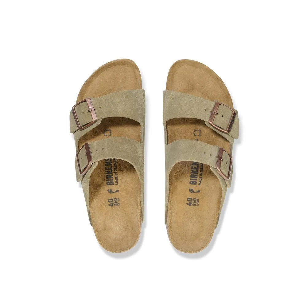 '- ["Birkenstock","Ciabatte","Donna","PE25","Scarpe","Unisex","Uomo"] - Birkenstock Arizona Taupe Suede Leather - Lupis SRL