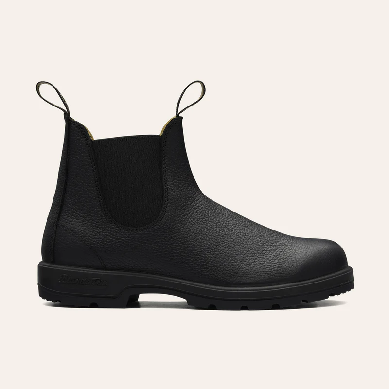 '- ["Blundstone","Donna","Scarpe","Stivaletti"] - Blundstone 1447 Dnr Pu/Tpu Elastic Sided V Cut Black Pebble - Lupis SRL