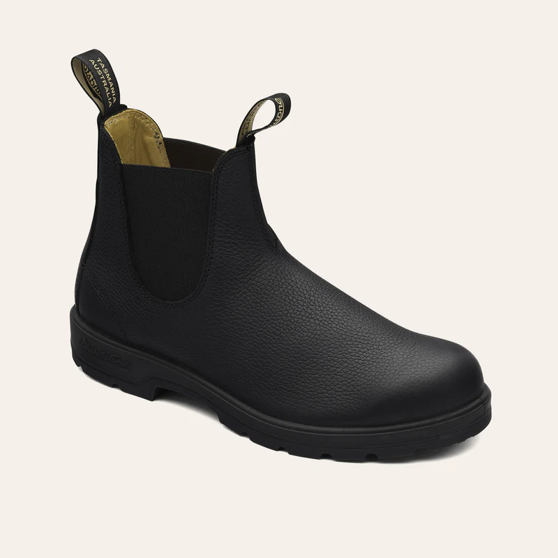 '- ["Blundstone","Donna","Scarpe","Stivaletti"] - Blundstone 1447 Dnr Pu/Tpu Elastic Sided V Cut Black Pebble - Lupis SRL