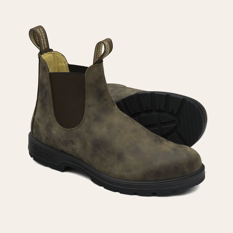 '- ["Blundstone","Donna","Scarpe","Stivaletti","Unisex","Uomo"] - Blundstone 585 Elastic Sided Boot Rustic Brown - Lupis SRL
