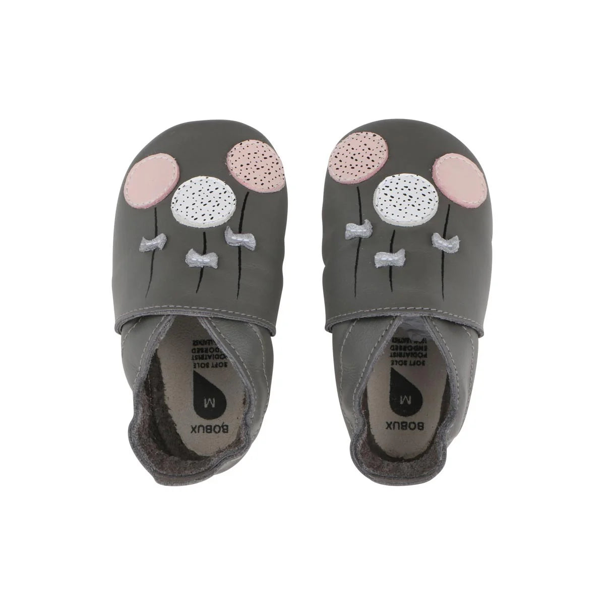 '- ["Bobux","Kids","PE25","Scarpe","Toddler","Ultima Taglia"] - Bobux Step Up Balloons BQ Grey Leather BQ10253 - Lupis SRL