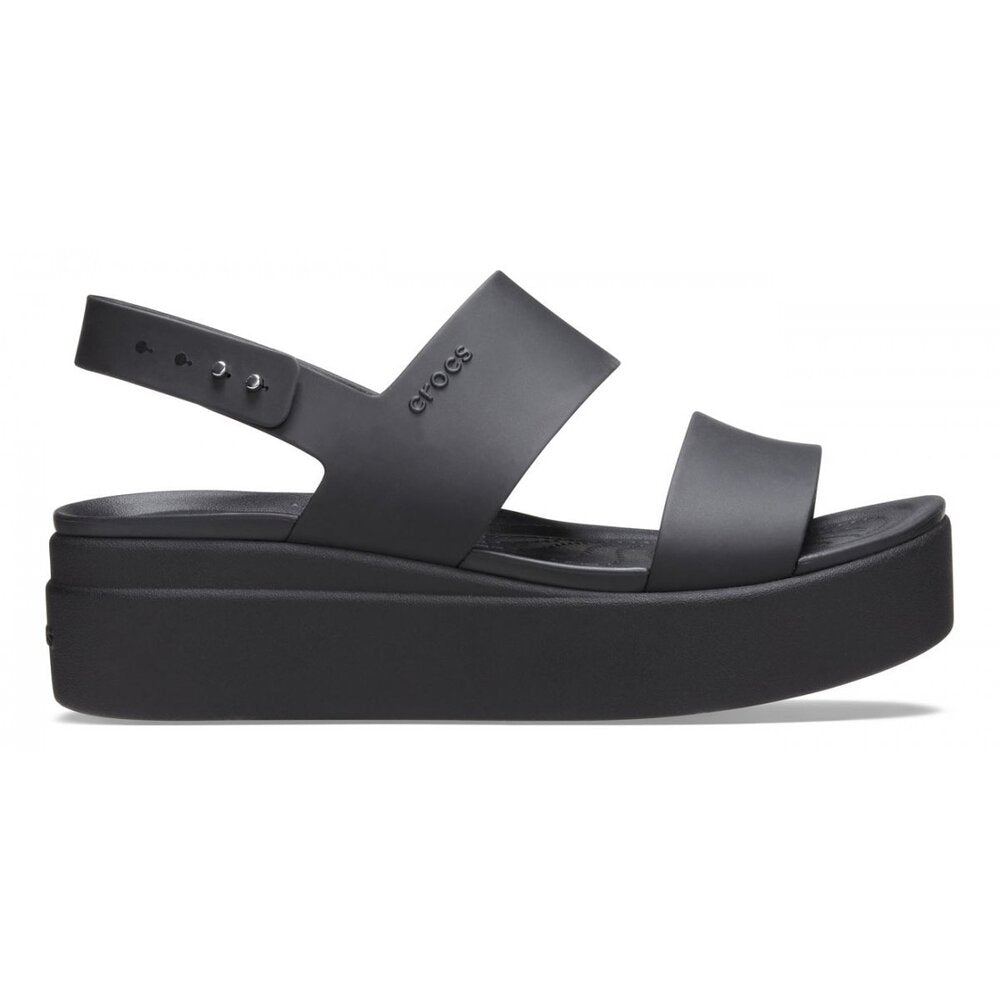 '- ["Crocs","Donna","Sandali Eleganti","Scarpe"] - Crocs Brooklyn Low Wedge Black Black - Lupis SRL