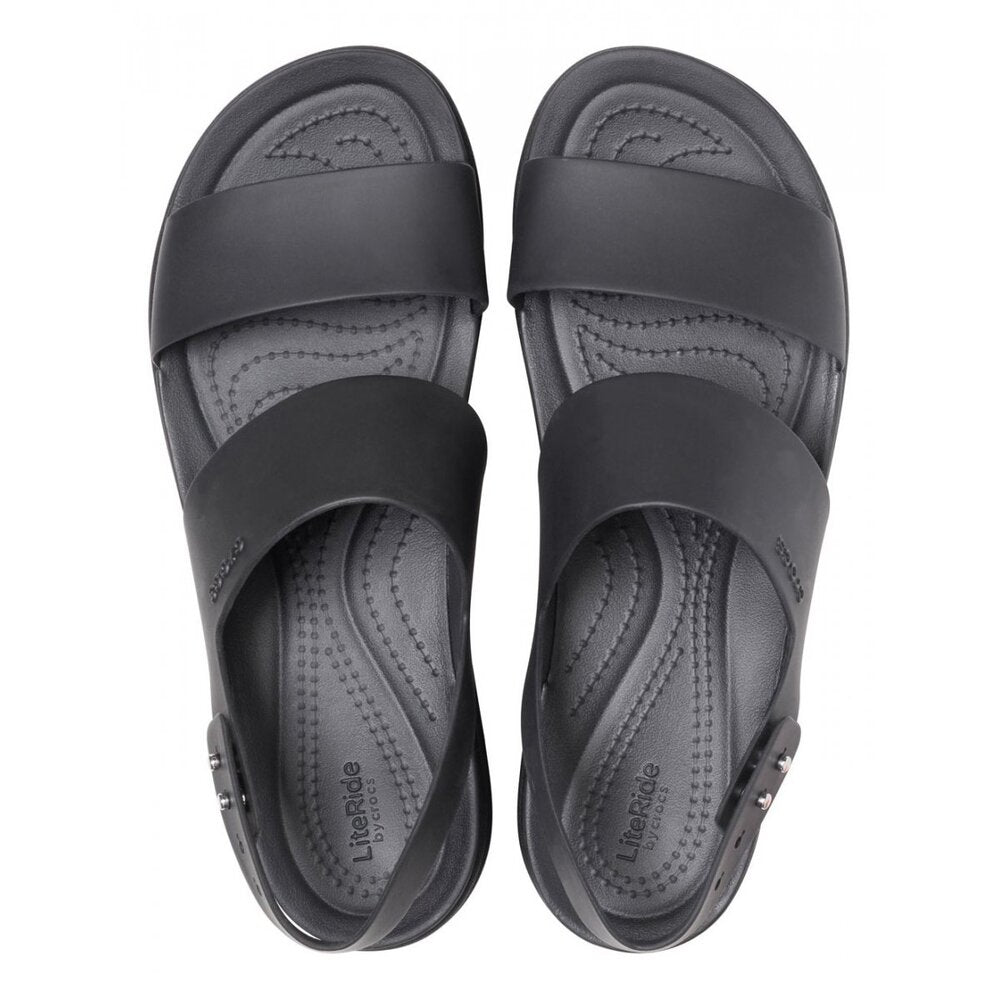 '- ["Crocs","Donna","Sandali Eleganti","Scarpe"] - Crocs Brooklyn Low Wedge Black Black - Lupis SRL