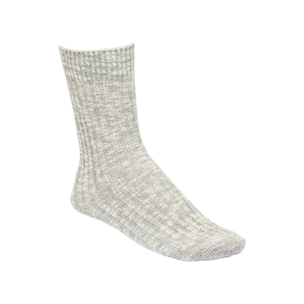 '- ["Accessori","Birkenstock","Calze","Donna","FW25"] - Calze Donna Birkenstock Cotton Slub Cotone Elastan Gray White 1008032 - Lupis SRL