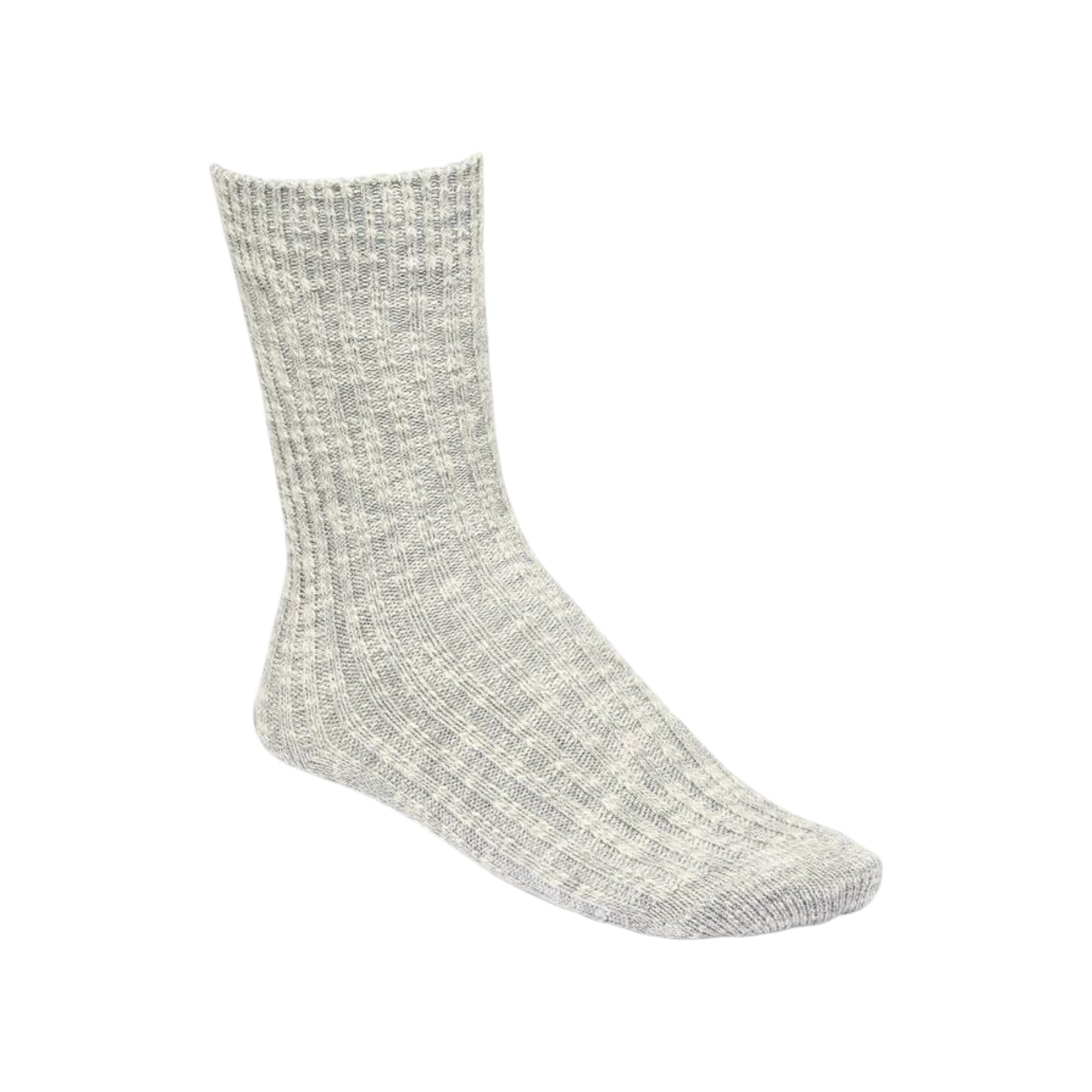 '- ["Accessori","Birkenstock","Calze","Donna","FW25"] - Calze Donna Birkenstock Cotton Slub Cotone Elastan Gray White 1008032 - Lupis SRL