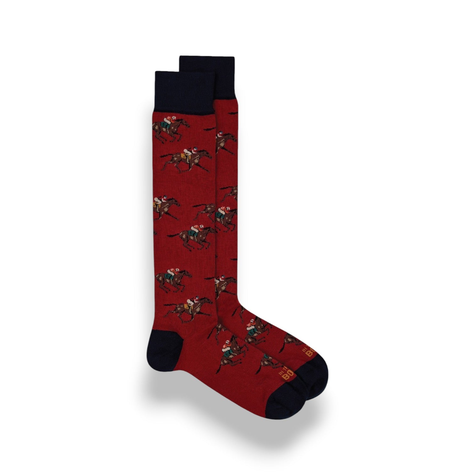 '- ["Abbigliamento","Accessori","Calze","Donna","FW25","In The Box","Unisex","Uomo"] - Calze In The Box Horses Rosso Scuro FW250078-0286 - Lupis SRL