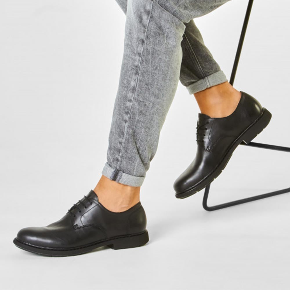 '- Camper, Derby, Scarpe, Uomo - Camper Neuman Black M - Lupis SRL