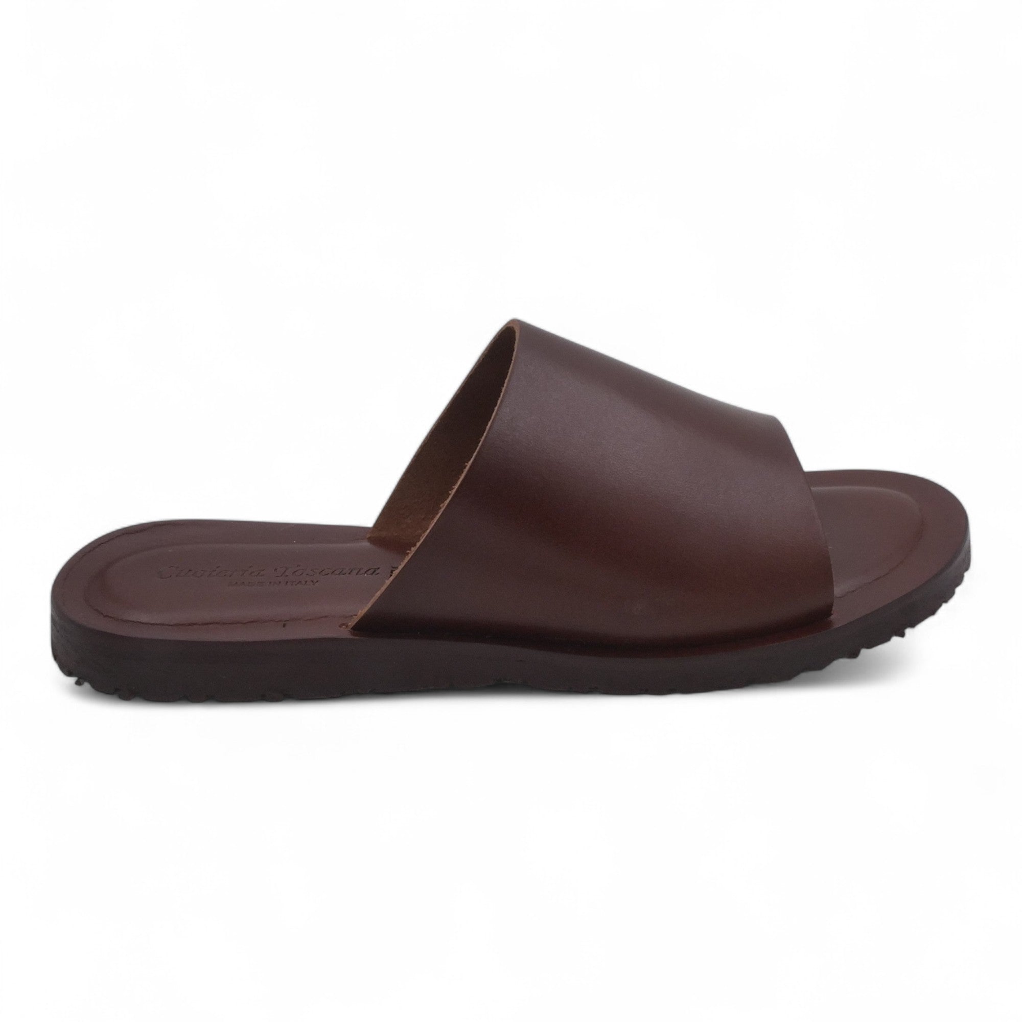 '- ["Artigianato","Ciabatte","Cuoieria Toscana","Donna","PE25","Scarpe"] - Ciabatta Pelle Green Bay Dive Marrone 6115 - Lupis SRL