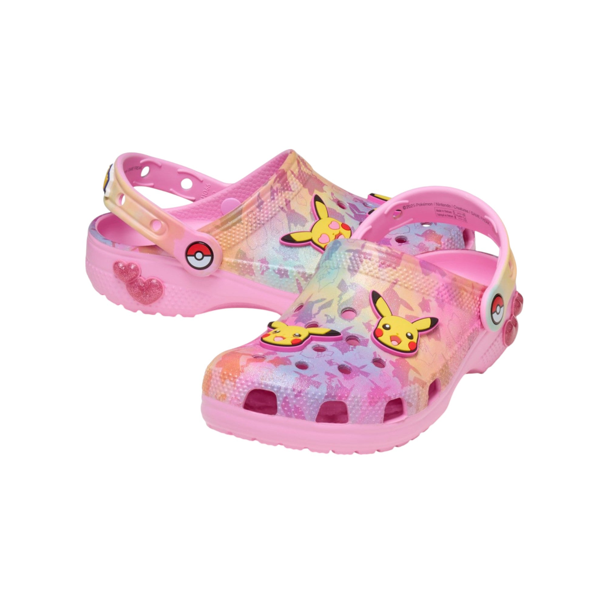 Closed slippers Kids Crocs Pikachu Pink Classic Clog K 211229-MLT