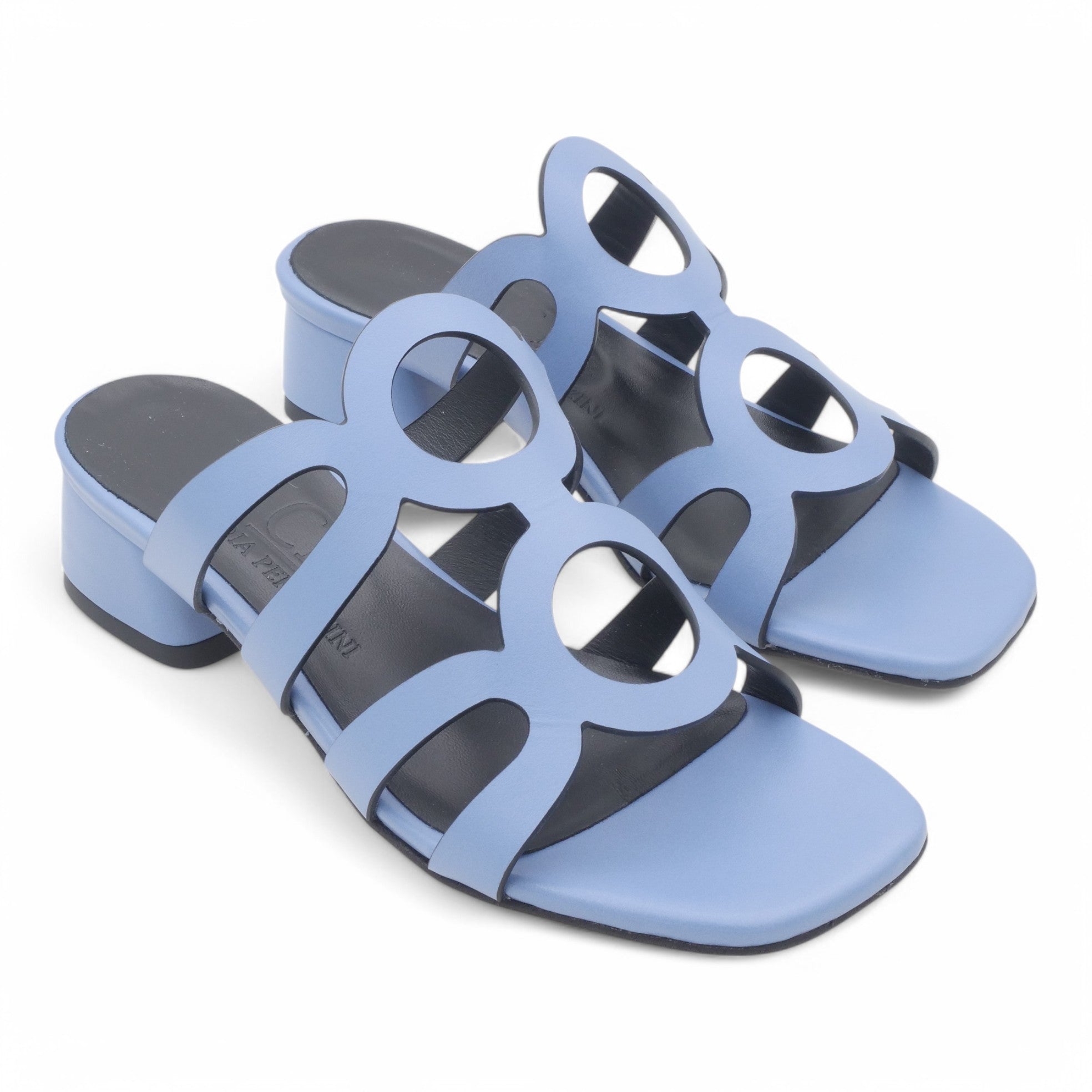 '- ["Artigianato","Donna","Kalos","PE25","Sandali Eleganti","Scarpe"] - Ciabatte da Donna Kalos Vitello Jeans T.35 KA2514 - Lupis SRL