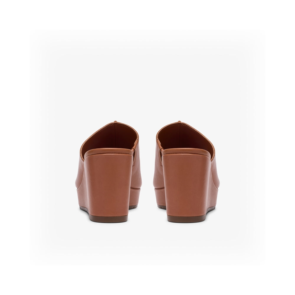 Clarks Women's Flat Slipper Sabina Mule Tan Leather 26186106