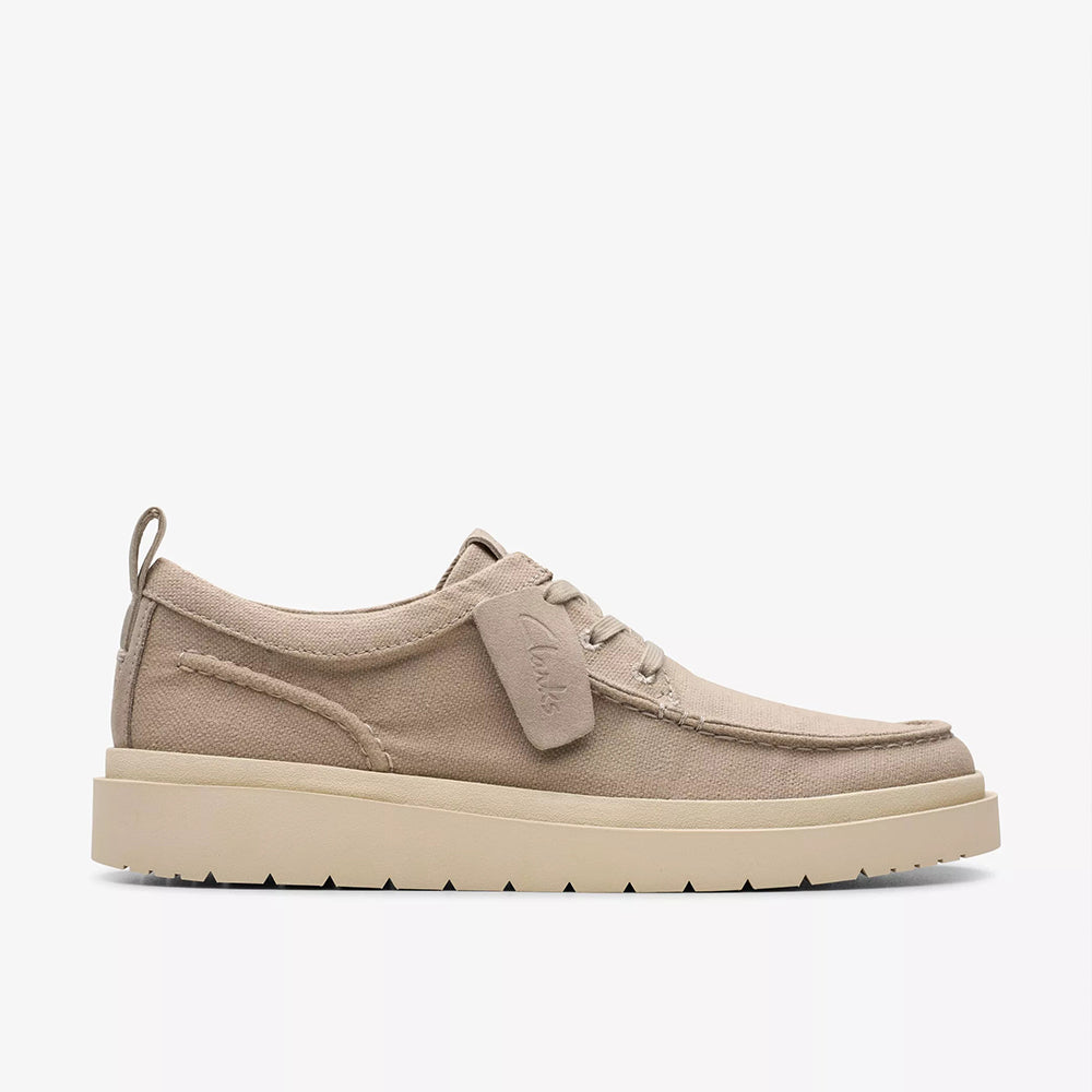 '- ["Clarks","PE25","Polacco","Scarpe","Scarpe sportive","Uomo"] - Clarks Polden Moc Grey Canvas 180867 - Lupis SRL
