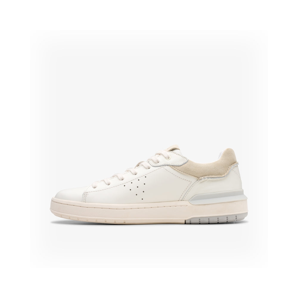 Clarks Men's Sneakers Courtlite2 Run White Leather 26181325