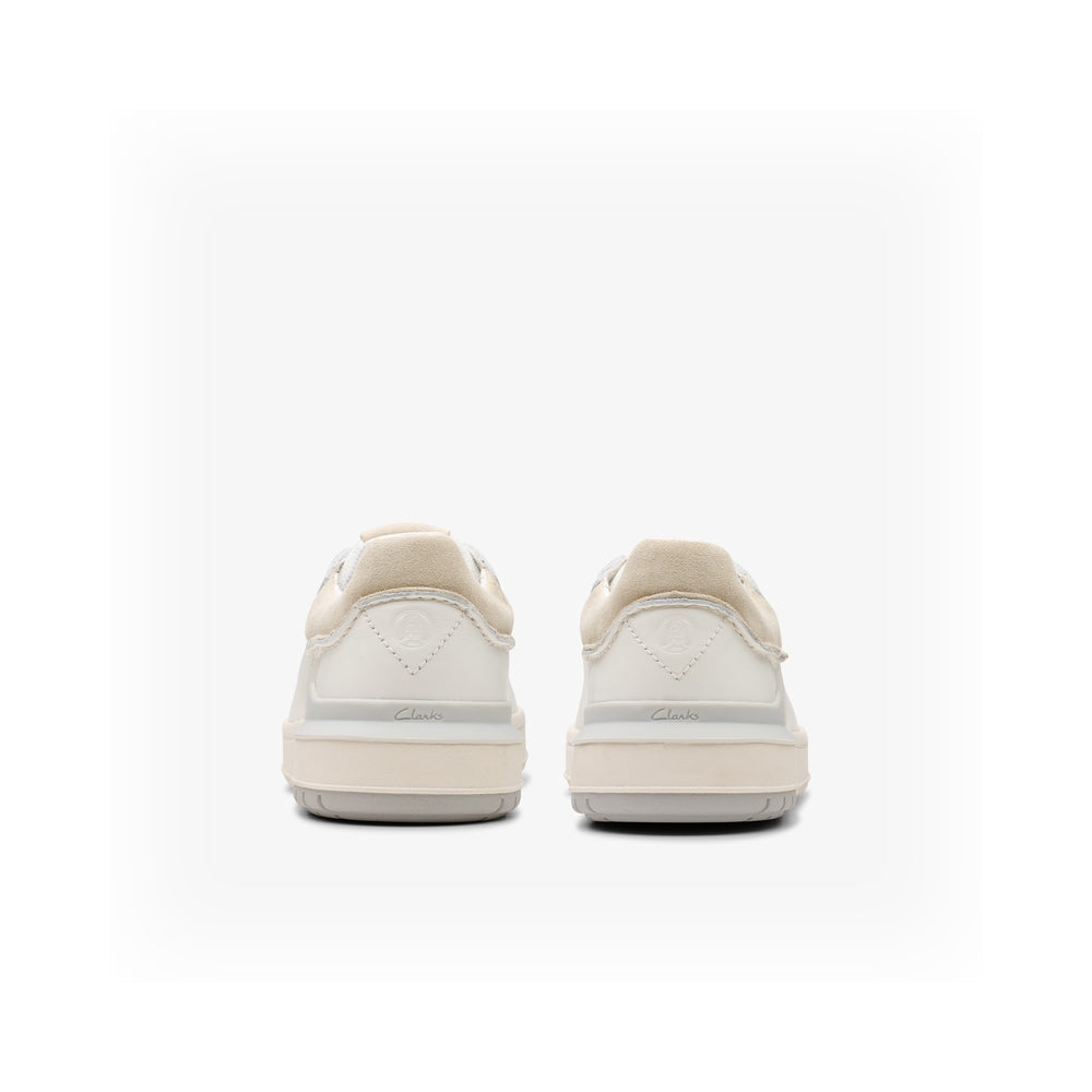 Clarks Men's Sneakers Courtlite2 Run White Leather 26181325