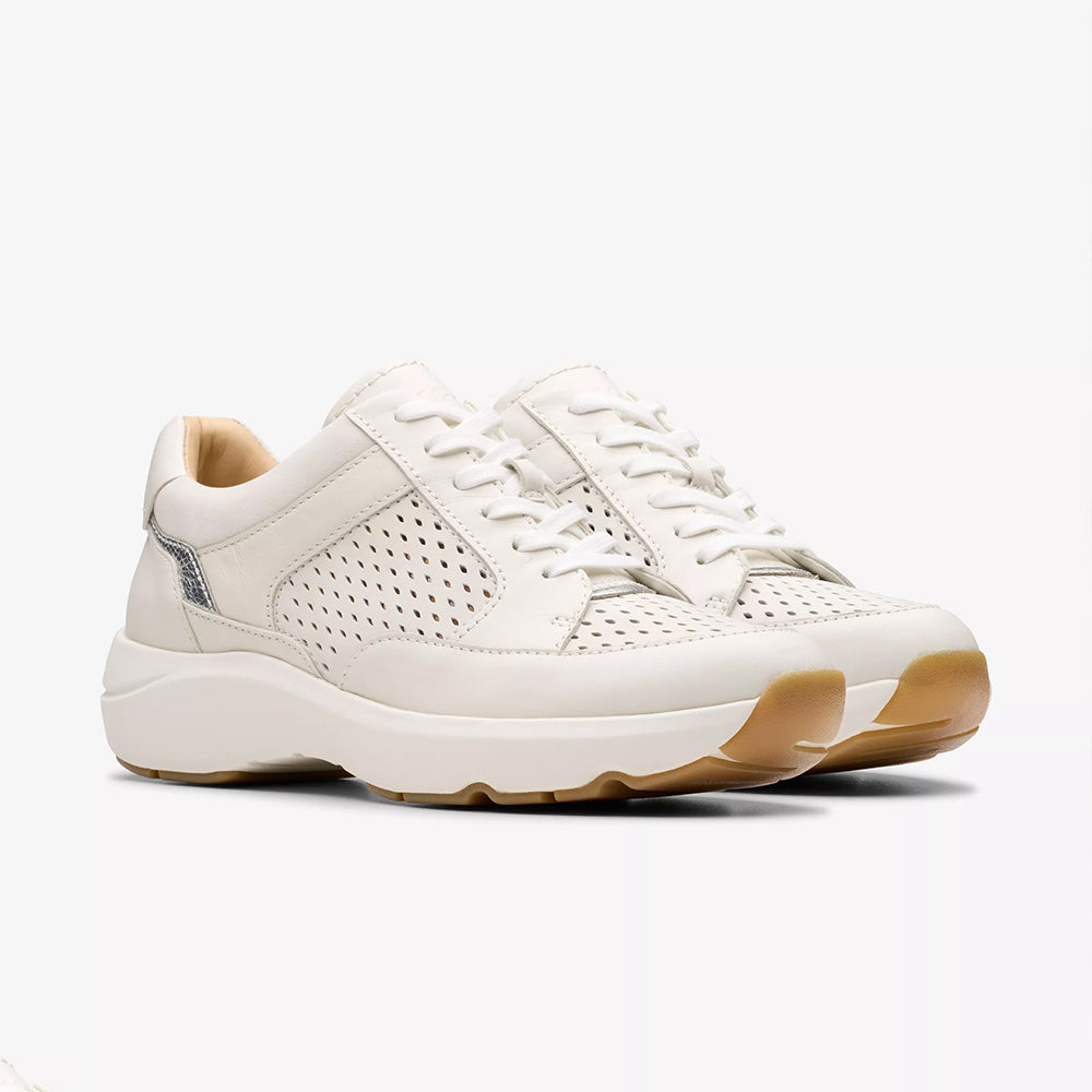 '- ["Clarks","Donna","PE25","Scarpe","Scarpe sportive"] - Clarks Tivoli Walk Off White Combi 181361 - Lupis SRL
