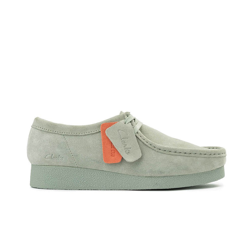 '- ["Clarks","Derby","Donna","PE25","Polacco","Scarpe"] - Clarks Wallabeeevo W Light Green Sue 181478 - Lupis SRL