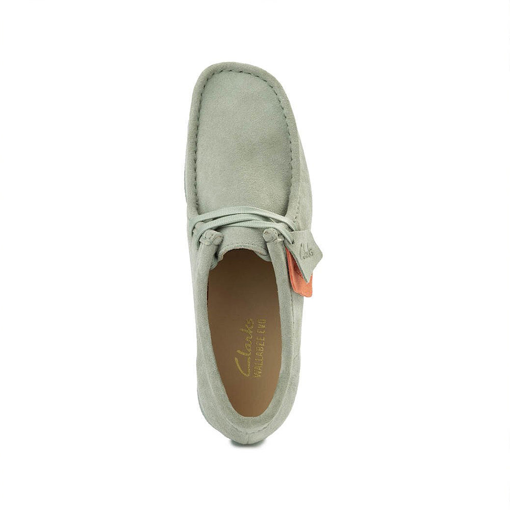 '- ["Clarks","Derby","Donna","PE25","Polacco","Scarpe"] - Clarks Wallabeeevo W Light Green Sue 181478 - Lupis SRL