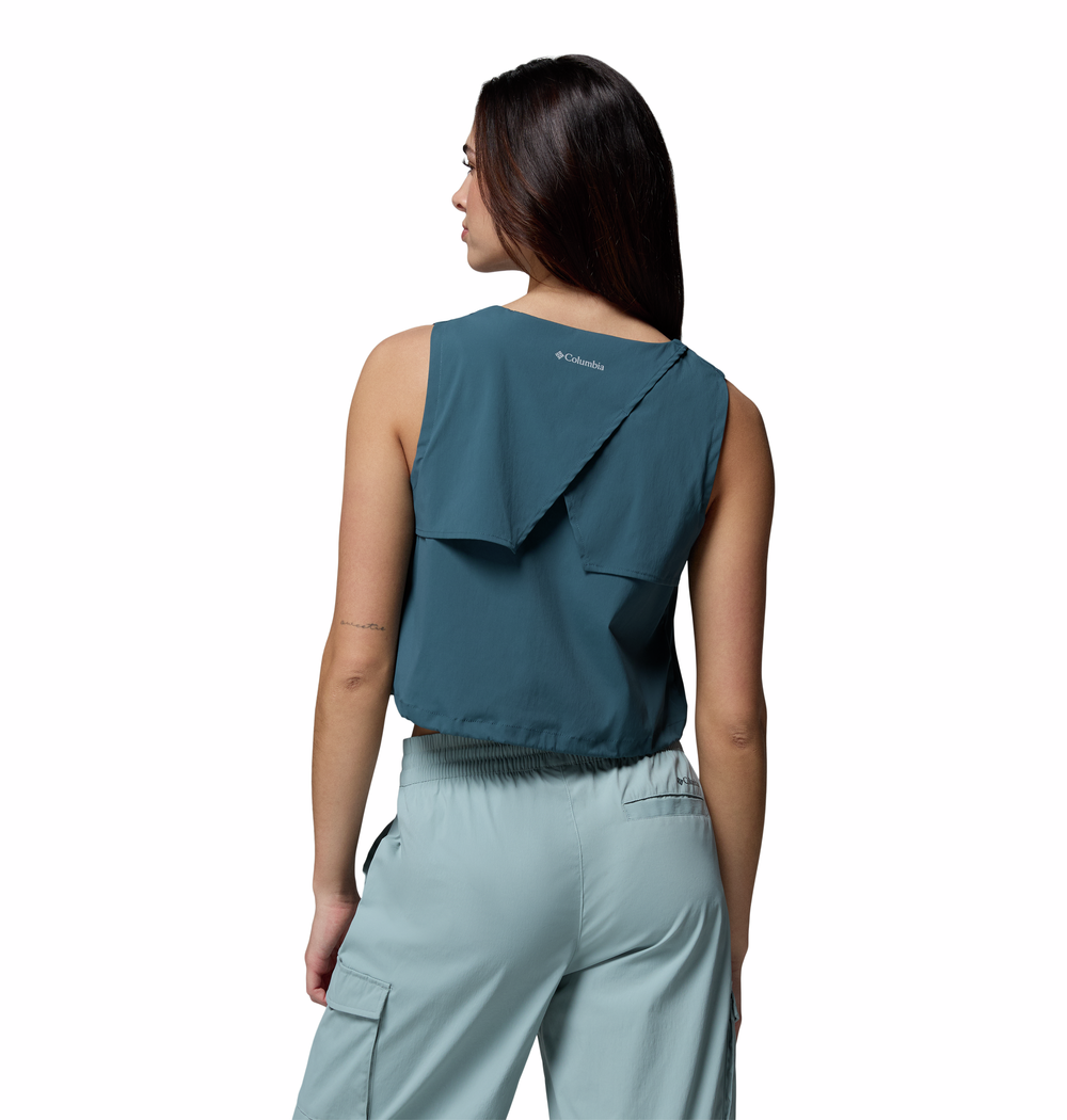 Columbia Sportswear Canottiera Donna Chill Creek Woven Tank Everblue 2155561
