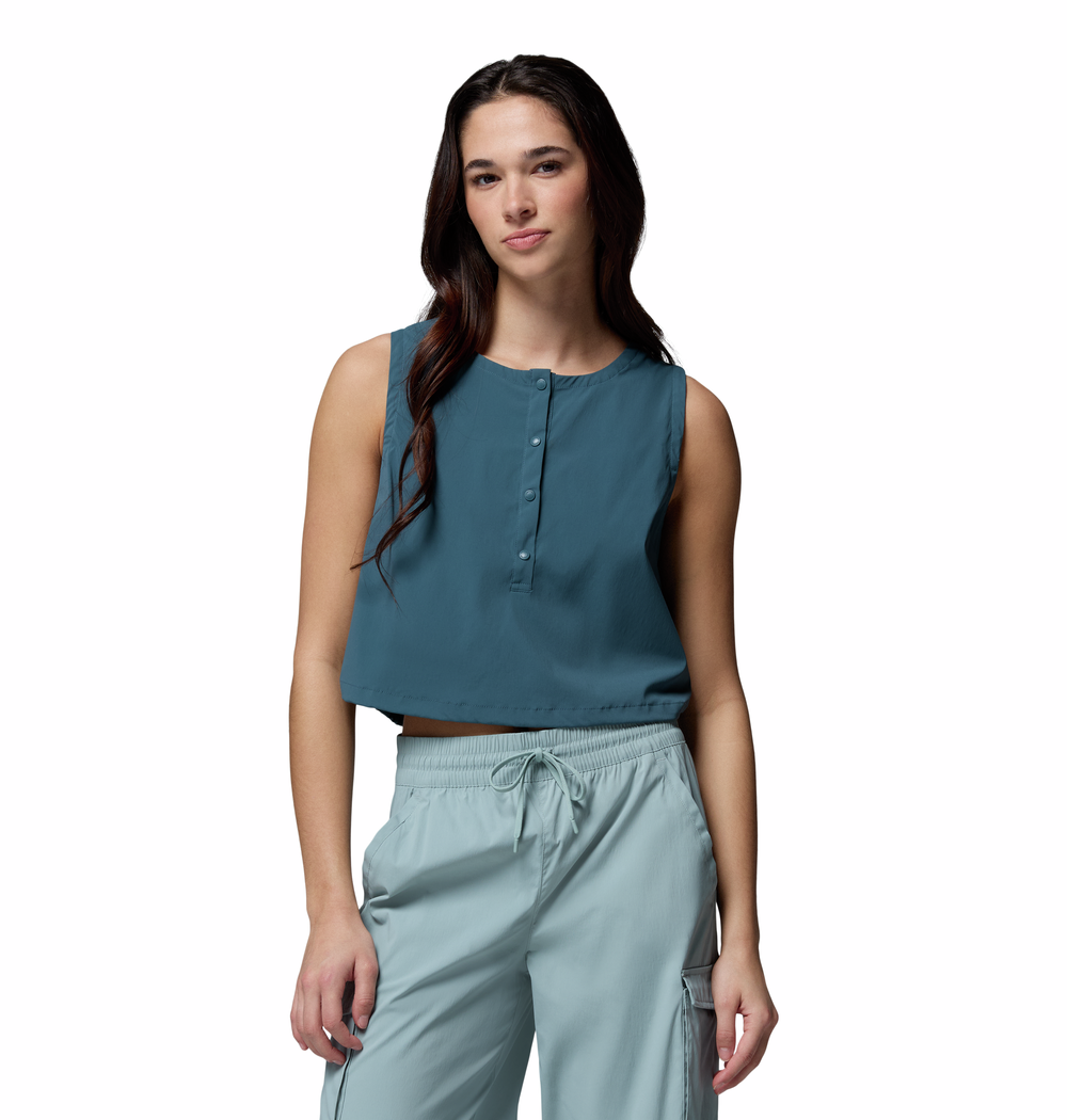 Columbia Sportswear Canottiera Donna Chill Creek Woven Tank Everblue 2155561