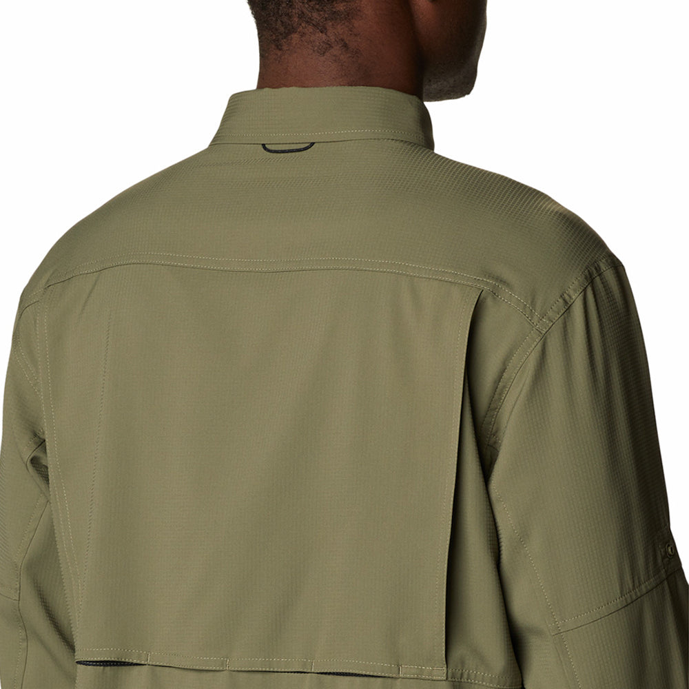 '- ["Abbigliamento","Columbia Sportswear","PE25","T-Shirt","Uomo"] - Columbia Men's Silver Ridge Utility Lite Long Sleeve Stone Green - Lupis SRL