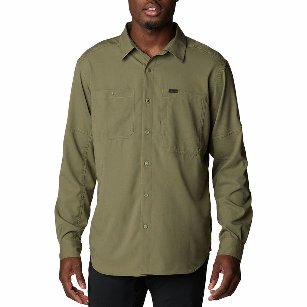 '- ["Abbigliamento","Columbia Sportswear","PE25","T-Shirt","Uomo"] - Columbia Men's Silver Ridge Utility Lite Long Sleeve Stone Green - Lupis SRL