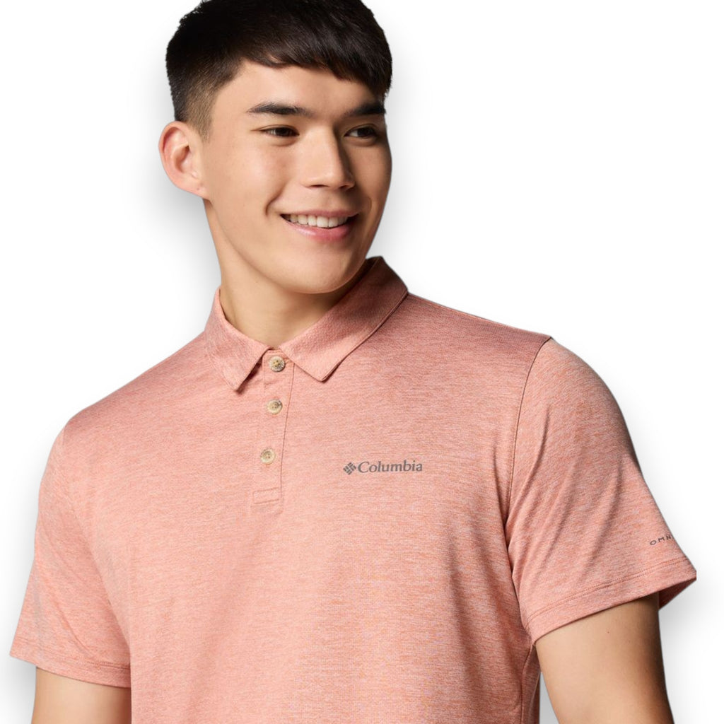Columbia Men's Tech Trail Utility Polo Tuscan Heather