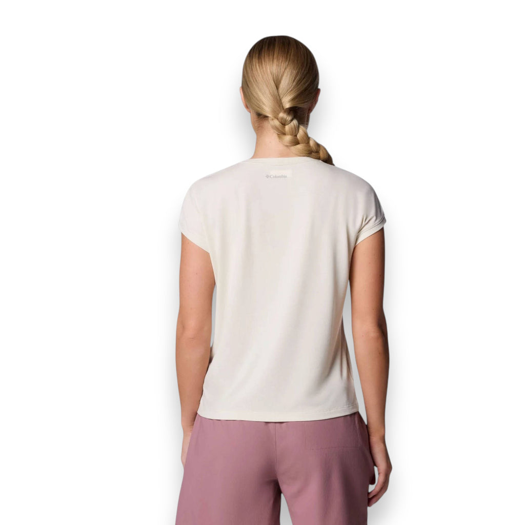 Columbia Women's Boundless Trek Short Sleeve Tee Sea Salt