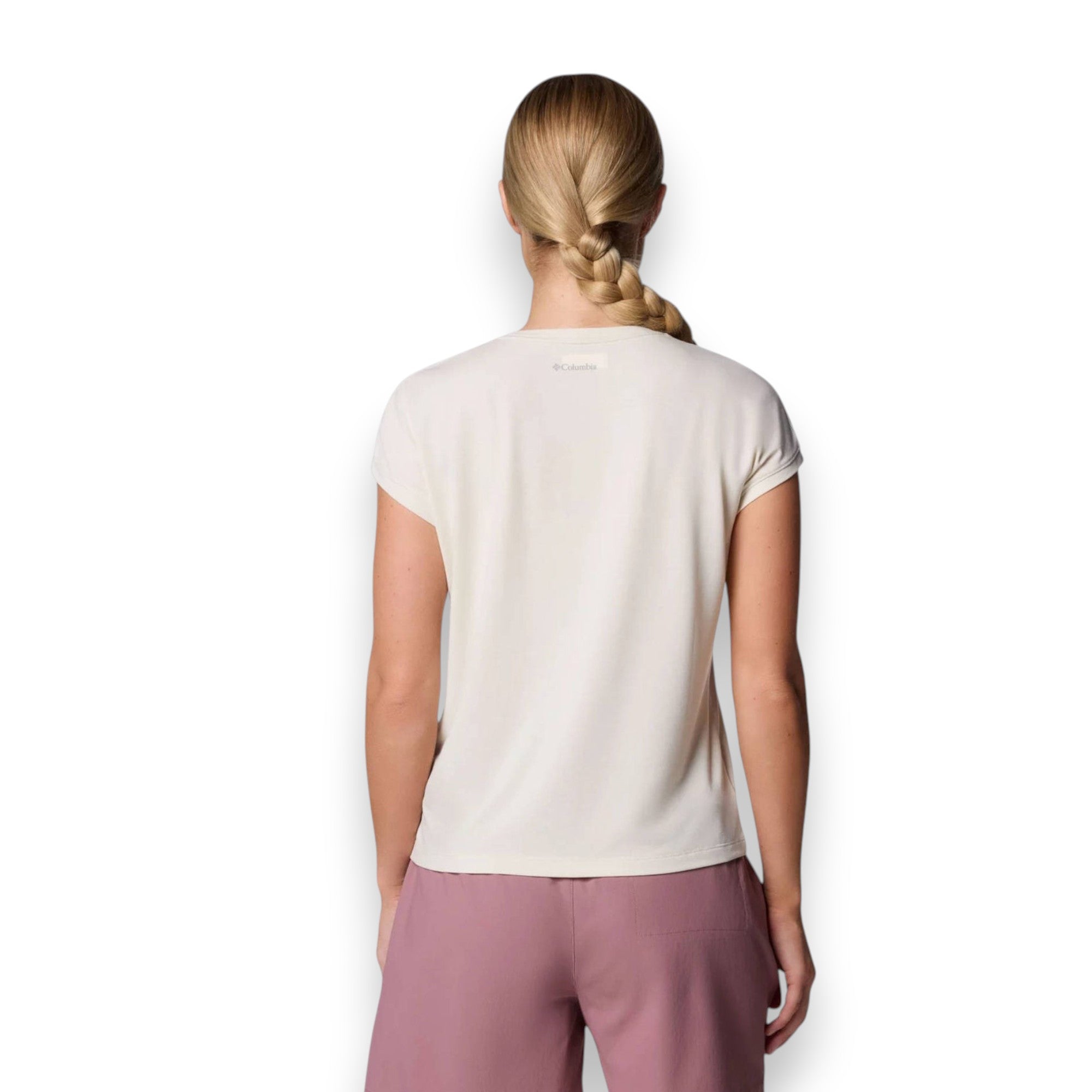 Columbia Women's Boundless Trek Short Sleeve Tee Sea Salt