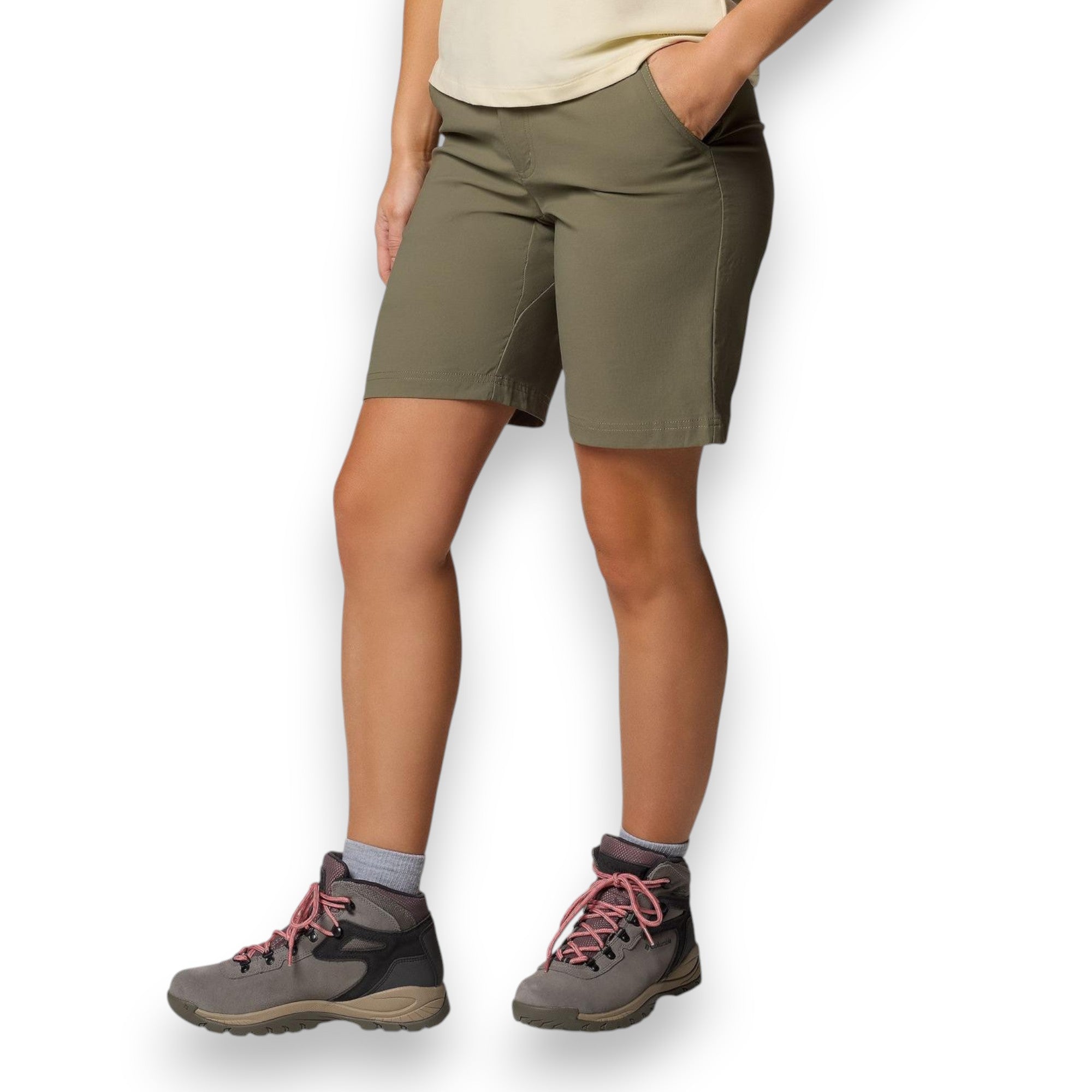 Columbia Women's Leslie Falls Long Short II Stone Green