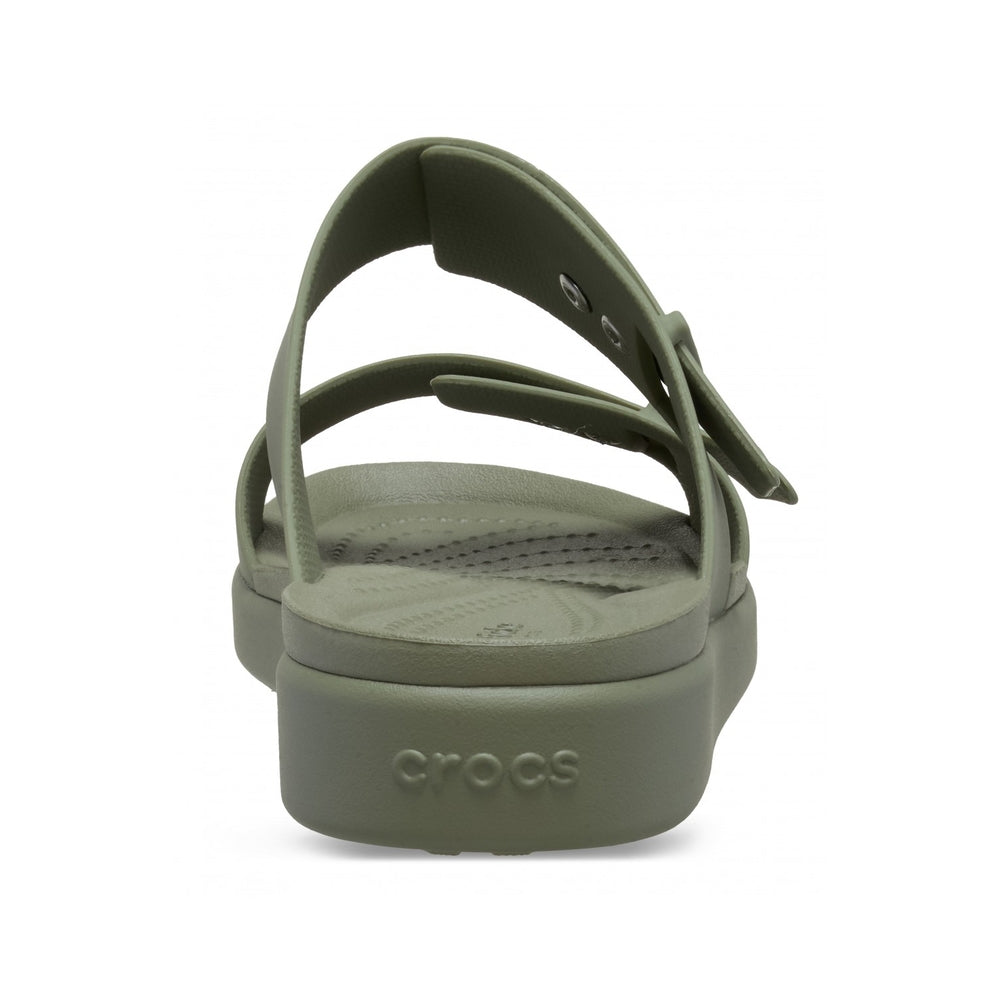 Crocs Ciabatta Donna Brooklyn Buckle Low Wedge Cargo 211215-CARG