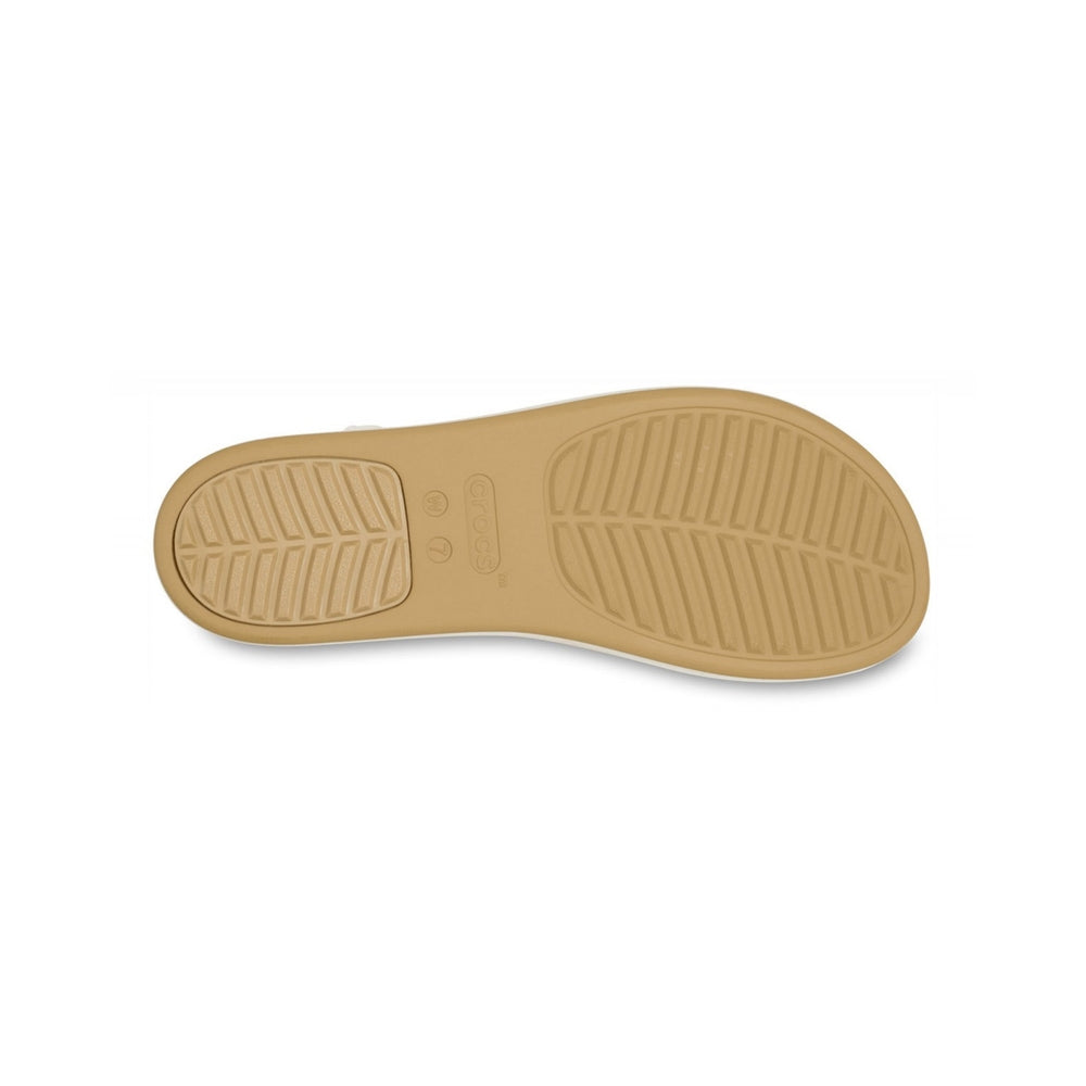 Crocs Women's Brooklyn Matte Wrap Low Wedge Chalk Tan 211802-CHAT