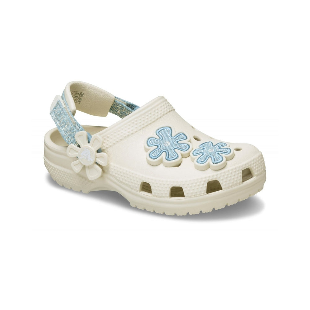 Crocs Ciabatta Toddler Cls Denim Clog Summit White 212512-SUWH