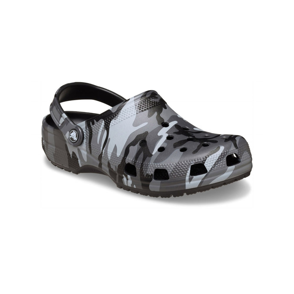 Crocs Ciabatta Unisex Classic Camouflage Clog Black Slate Grey 211936-BKSG