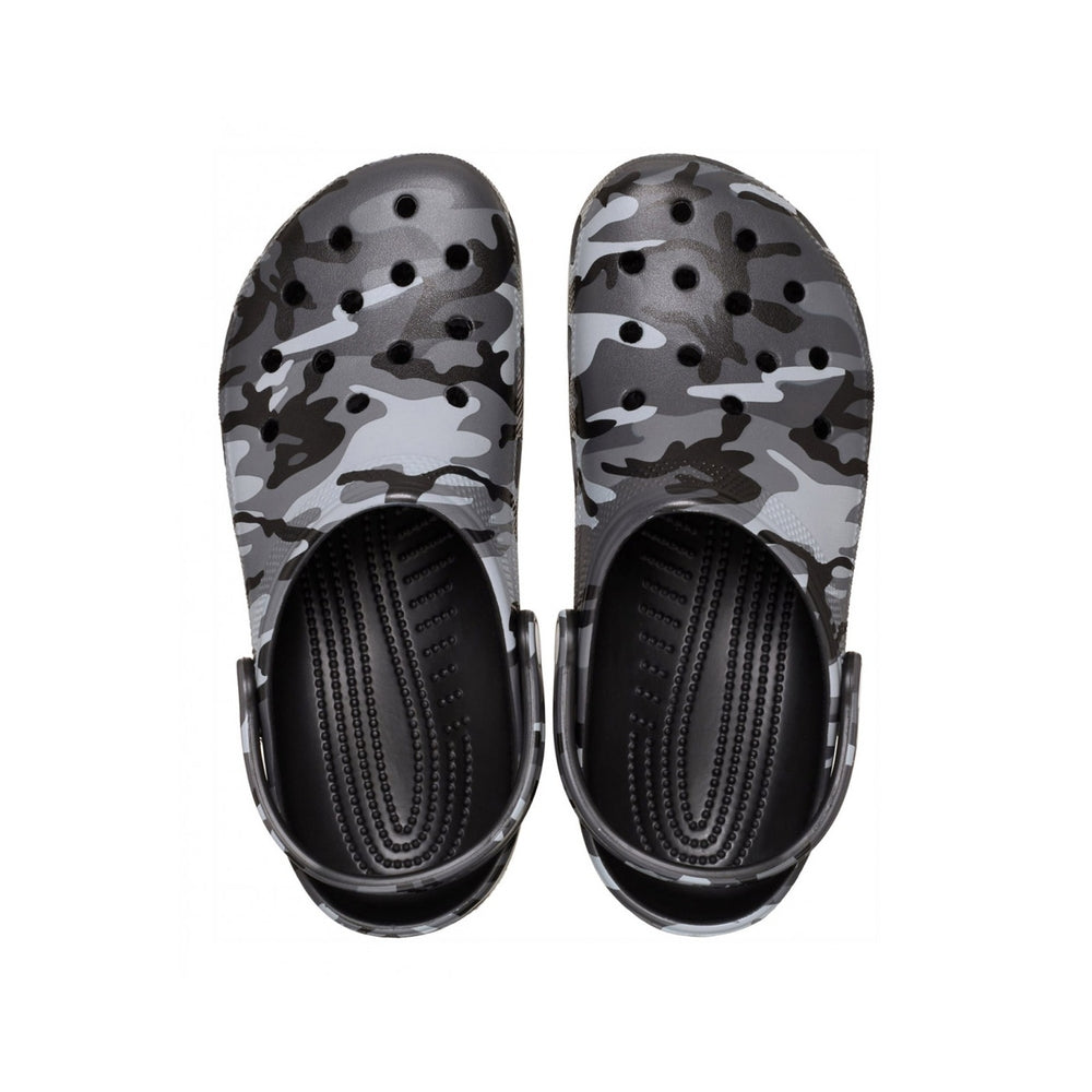 Crocs Ciabatta Unisex Classic Camouflage Clog Black Slate Grey 211936-BKSG