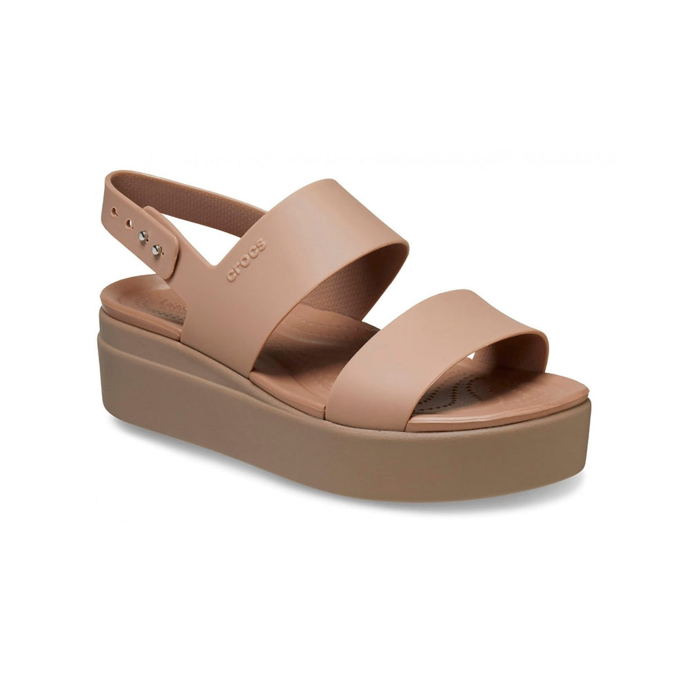Crocs Women's Crocs Brooklyn Low Wedge Latte Mushroom 206453-LTMU