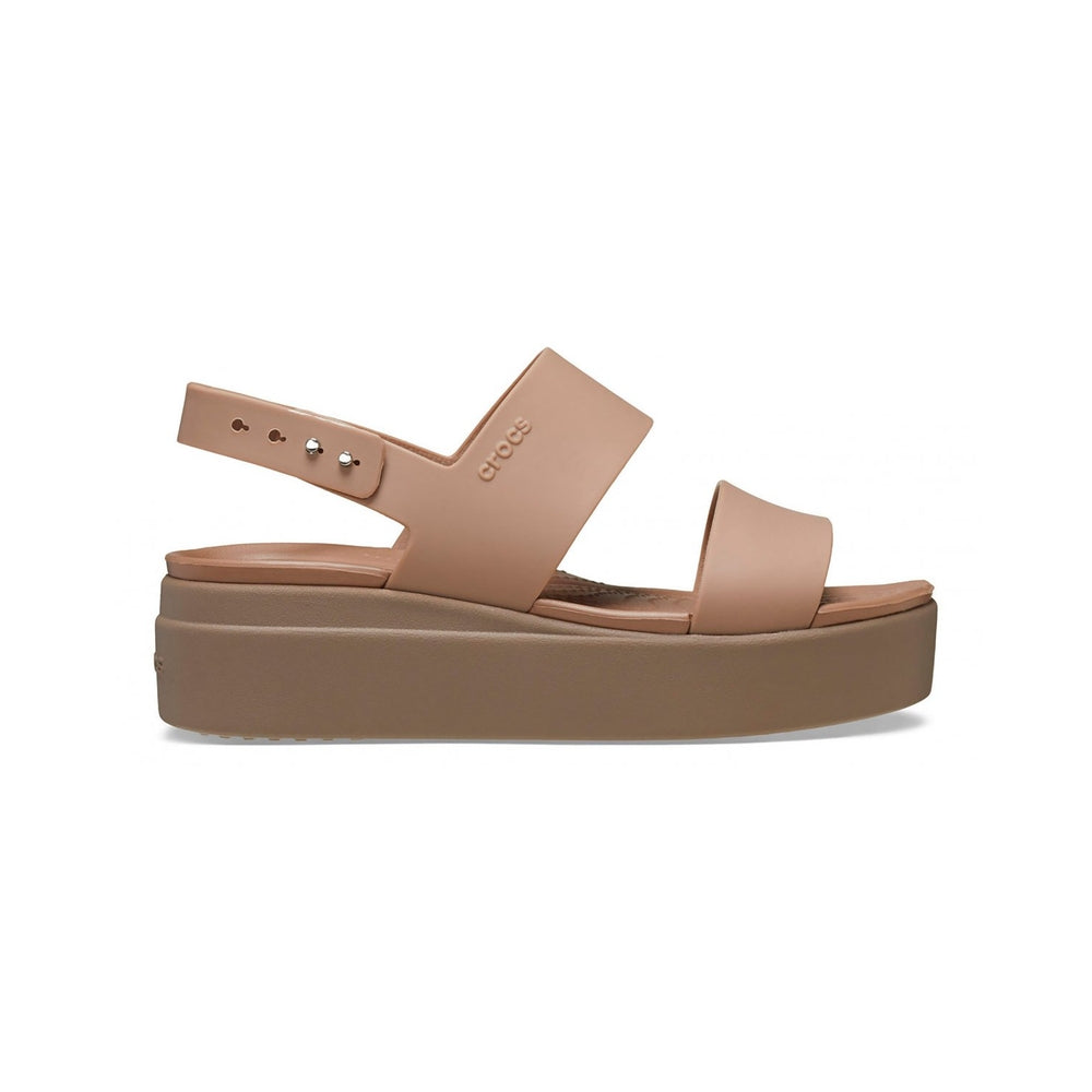 Crocs Women's Crocs Brooklyn Low Wedge Latte Mushroom 206453-LTMU