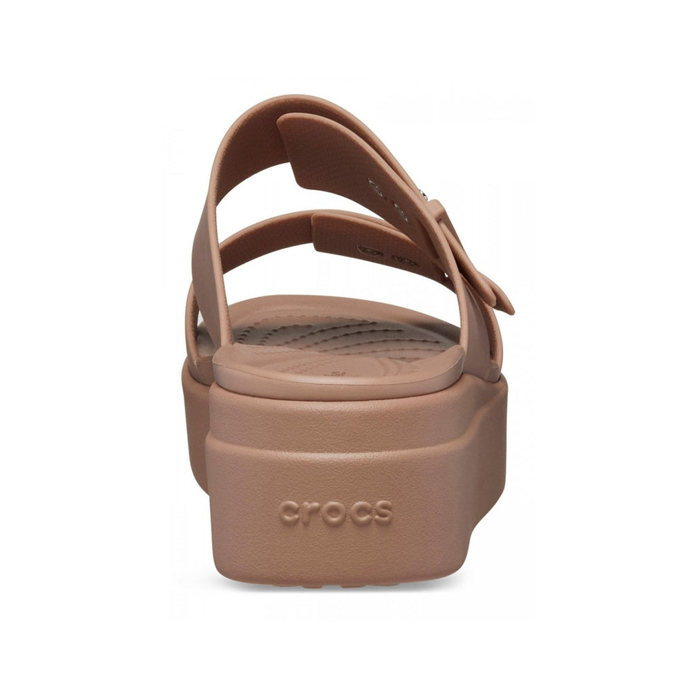 Crocs Ciabatte Donna Crocs Brooklyn Sandal Low Wedge Latte 207431-LATT