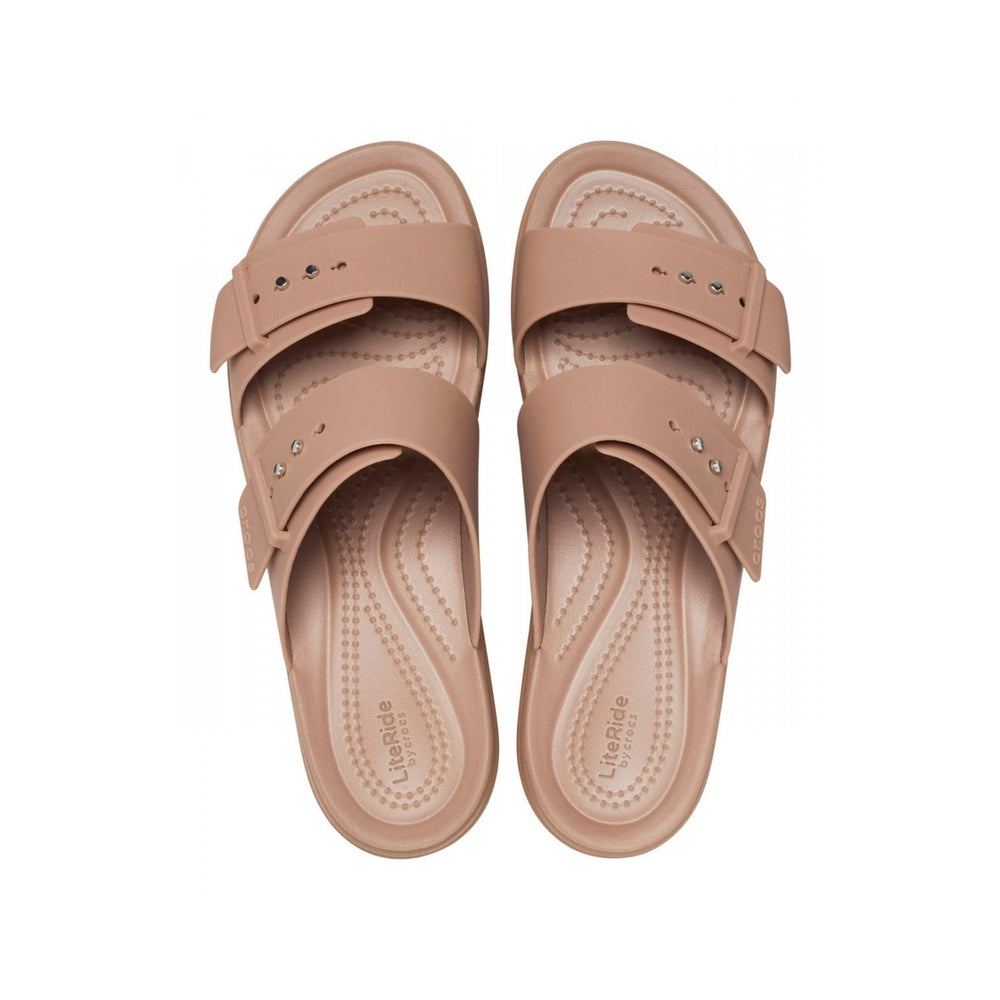 Crocs Ciabatte Donna Crocs Brooklyn Sandal Low Wedge Latte 207431-LATT