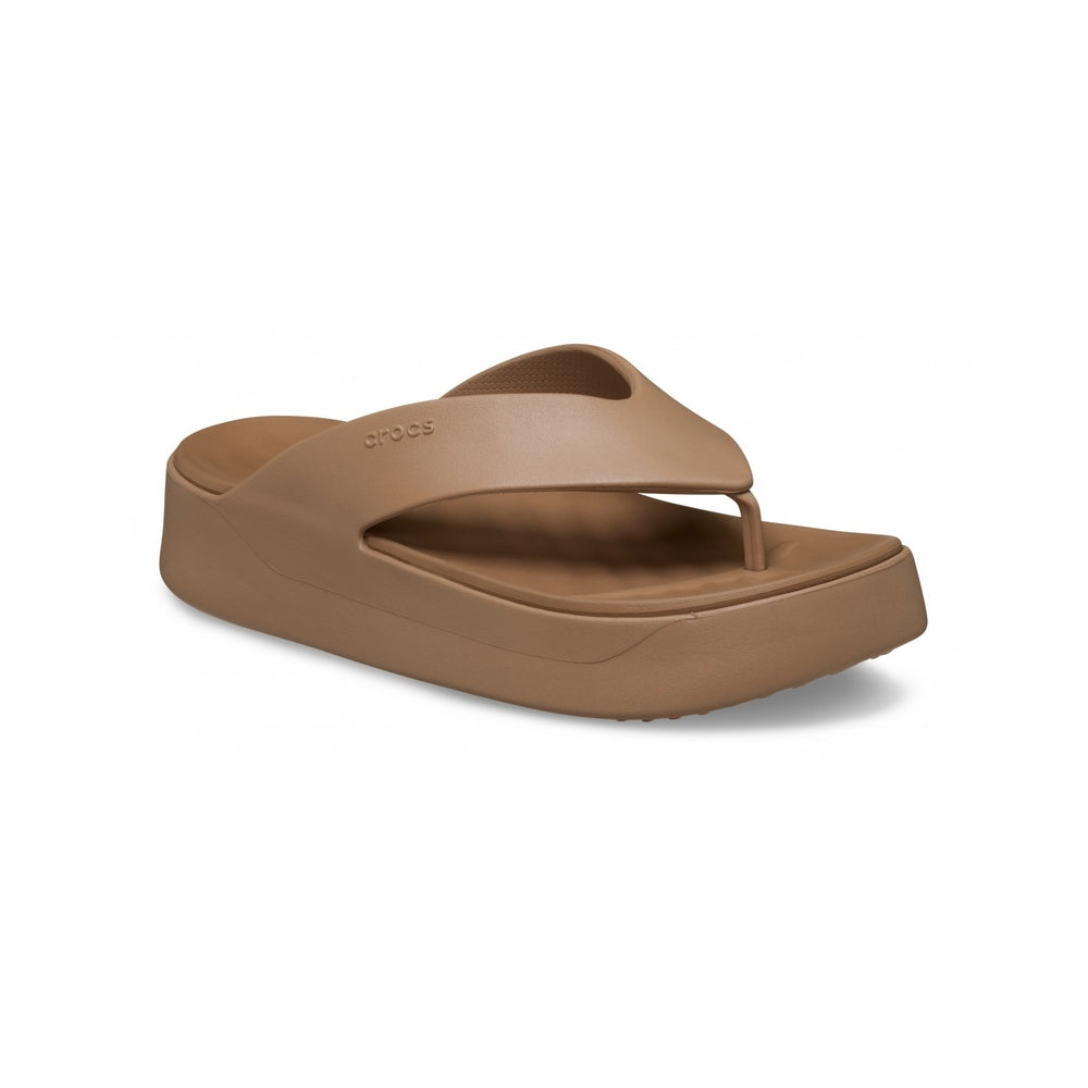 Crocs Infradito Donna Getaway Platform Flip Milk Chocolate 209410-MICH