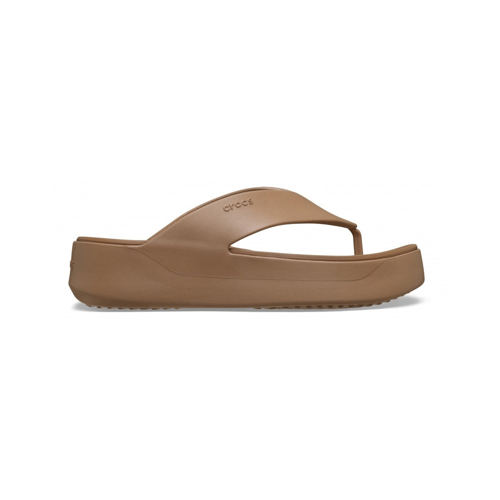 Crocs Infradito Donna Getaway Platform Flip Milk Chocolate 209410-MICH