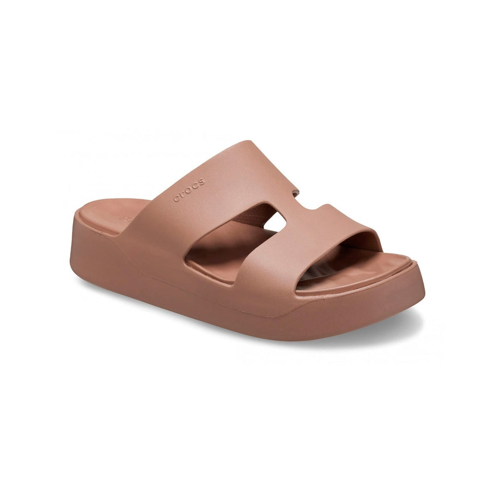 Crocs Ciabatte Donna Getaway Platform H-Strap Latte 209409-LATT