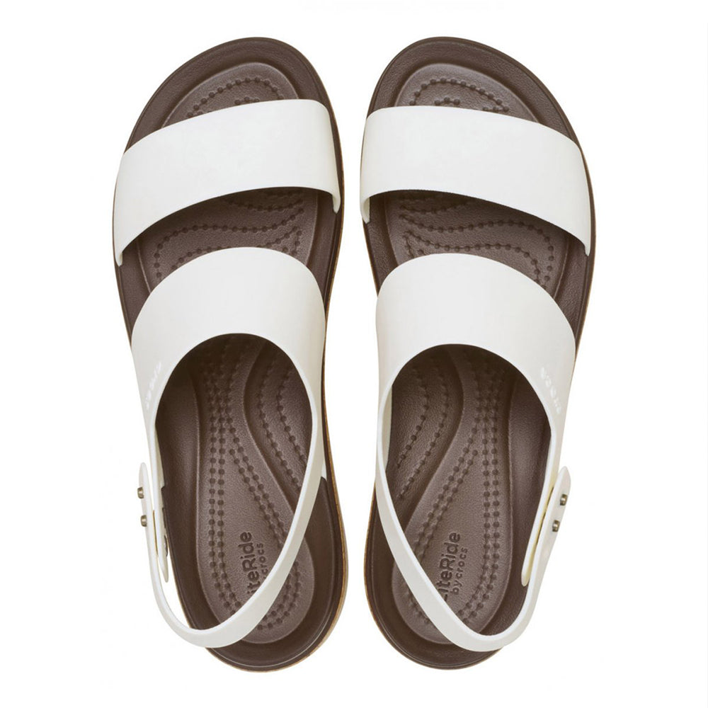 '- ["Crocs","Donna","PE25","Sandali","Sandali Eleganti","Scarpe"] - Crocs Brooklyn Cork Low Wedge W Chalk 211144-CHAL - Lupis SRL