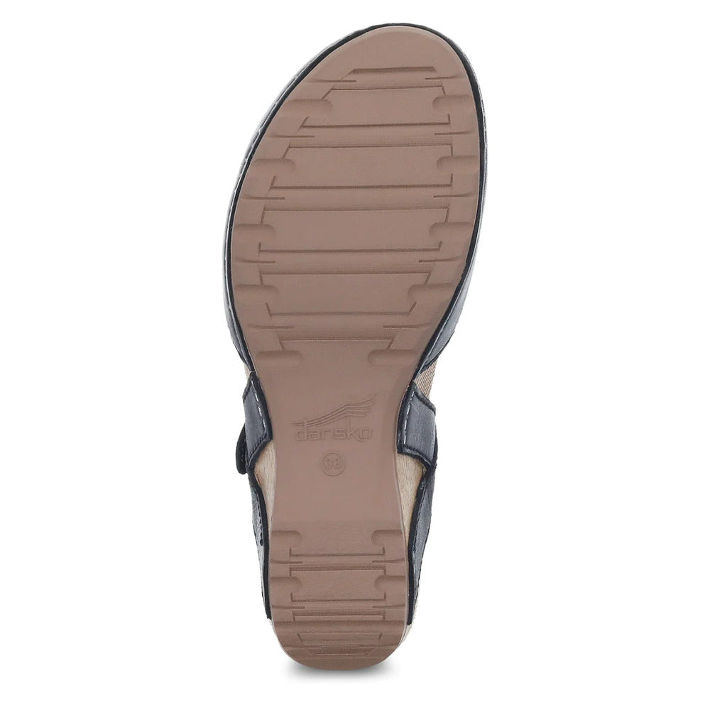 '- ["Dansko","Donna","Sandali Eleganti","Scarpe"] - Dansko Tiffany Milled Burnished Black - Lupis SRL