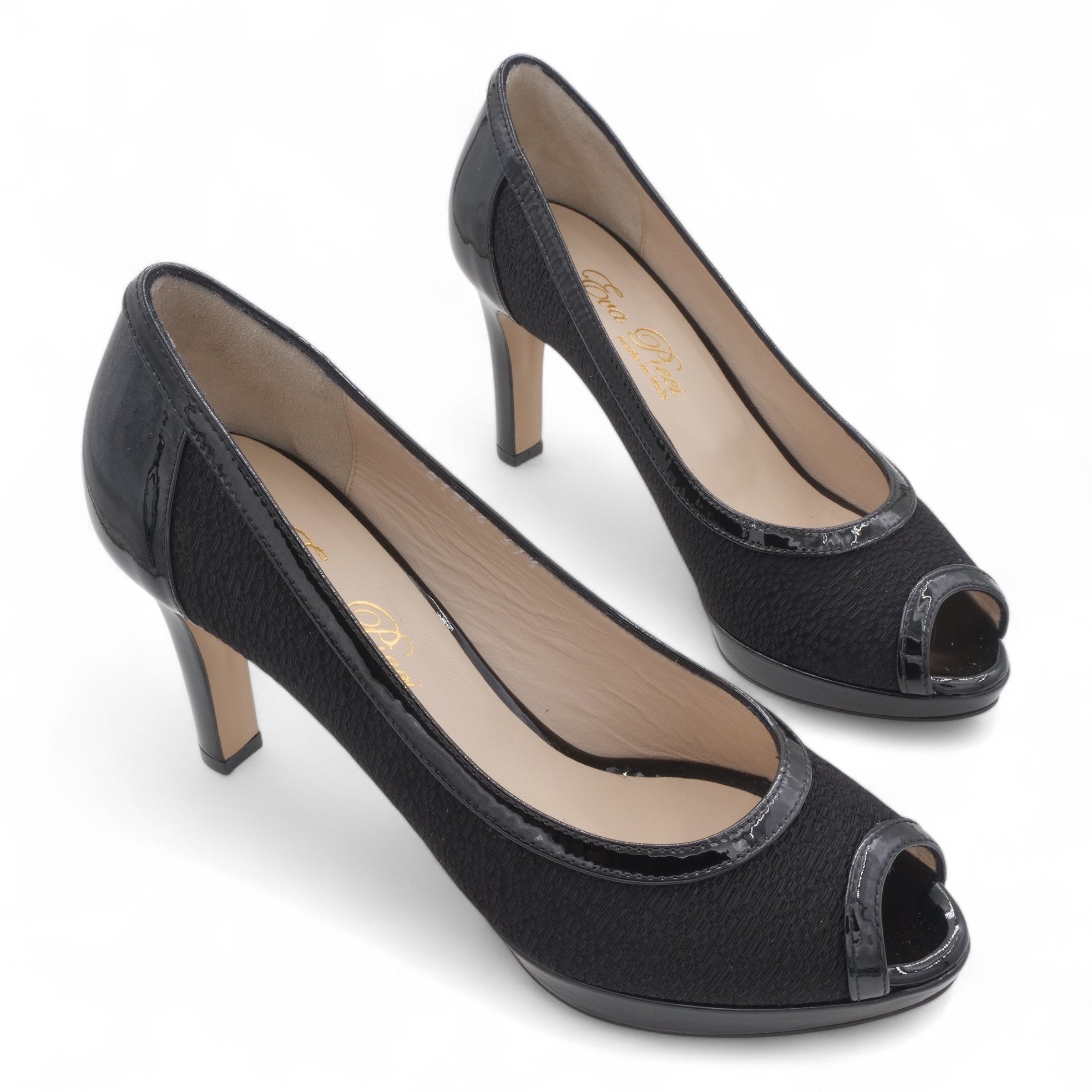 '- ["Artigianato","Donna","D\u00e9collet\u00e9","Eva Picci","Scarpe","Tacco"] - Décolleté Da Donna Eva Picci 21336 Musa Nero - Lupis SRL
