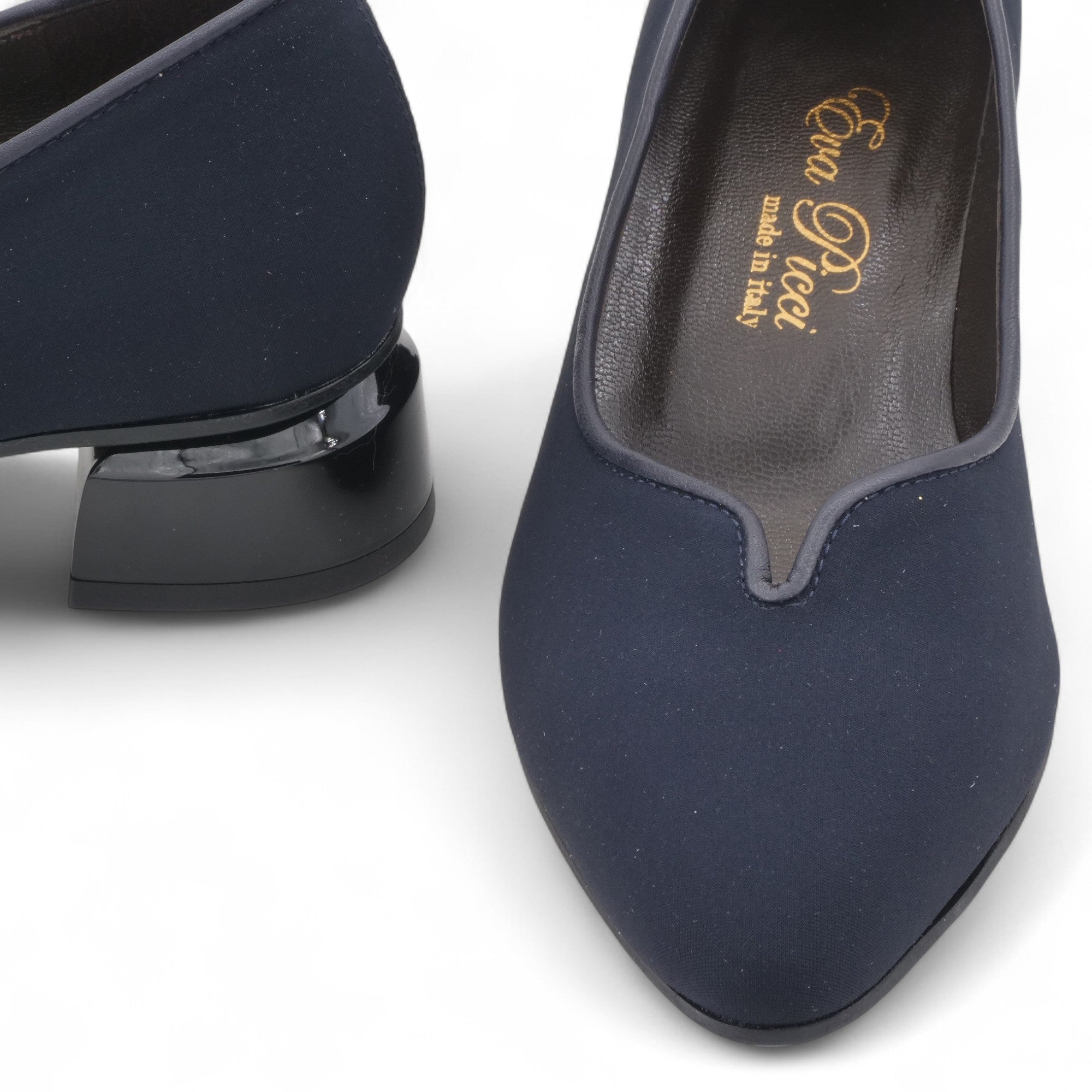 '- ["Artigianato","Donna","D\u00e9collet\u00e9","Eva Picci","Scarpe","Tacco"] - Décolleté Da Donna Eva Picci 31888 Step Blu Nappa Blu - Lupis SRL