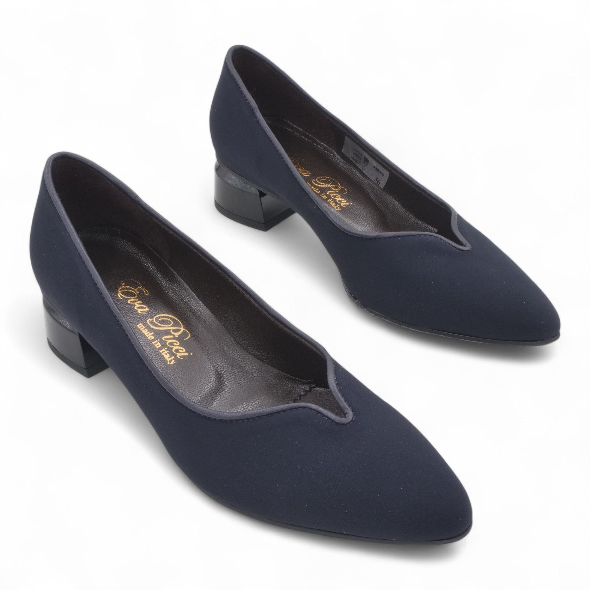 '- ["Artigianato","Donna","D\u00e9collet\u00e9","Eva Picci","Scarpe","Tacco"] - Décolleté Da Donna Eva Picci 31888 Step Blu Nappa Blu - Lupis SRL