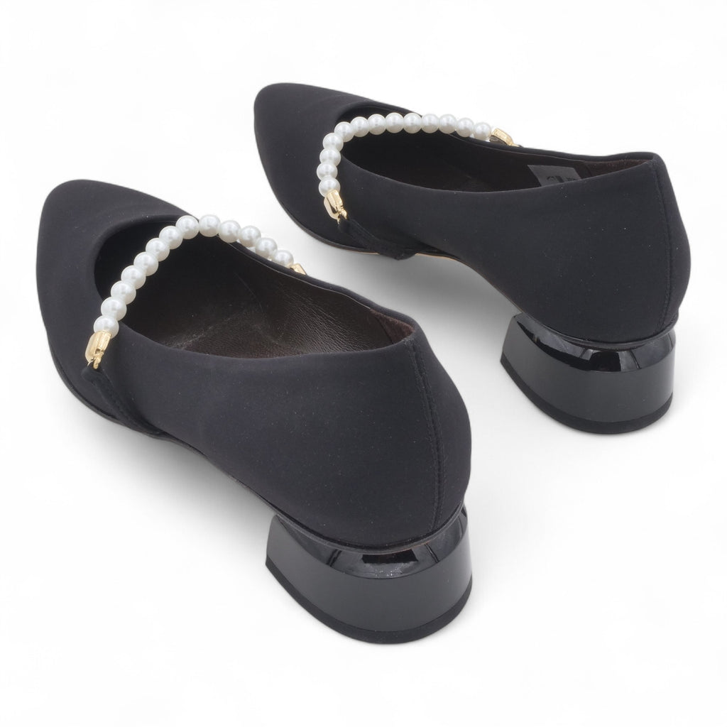 '- ["Artigianato","Donna","D\u00e9collet\u00e9","Eva Picci","Scarpe","Tacco"] - Décolleté Da Donna Eva Picci 32181 Nero Perle Décolleté - Lupis SRL